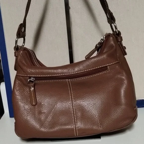 Croft & Barrow Leather Hobo Shoulder Bag - Picture 5 of 15